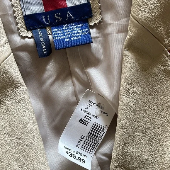 Scorpio color blocked tan and mustard leather jacket - Picture 4 of 8